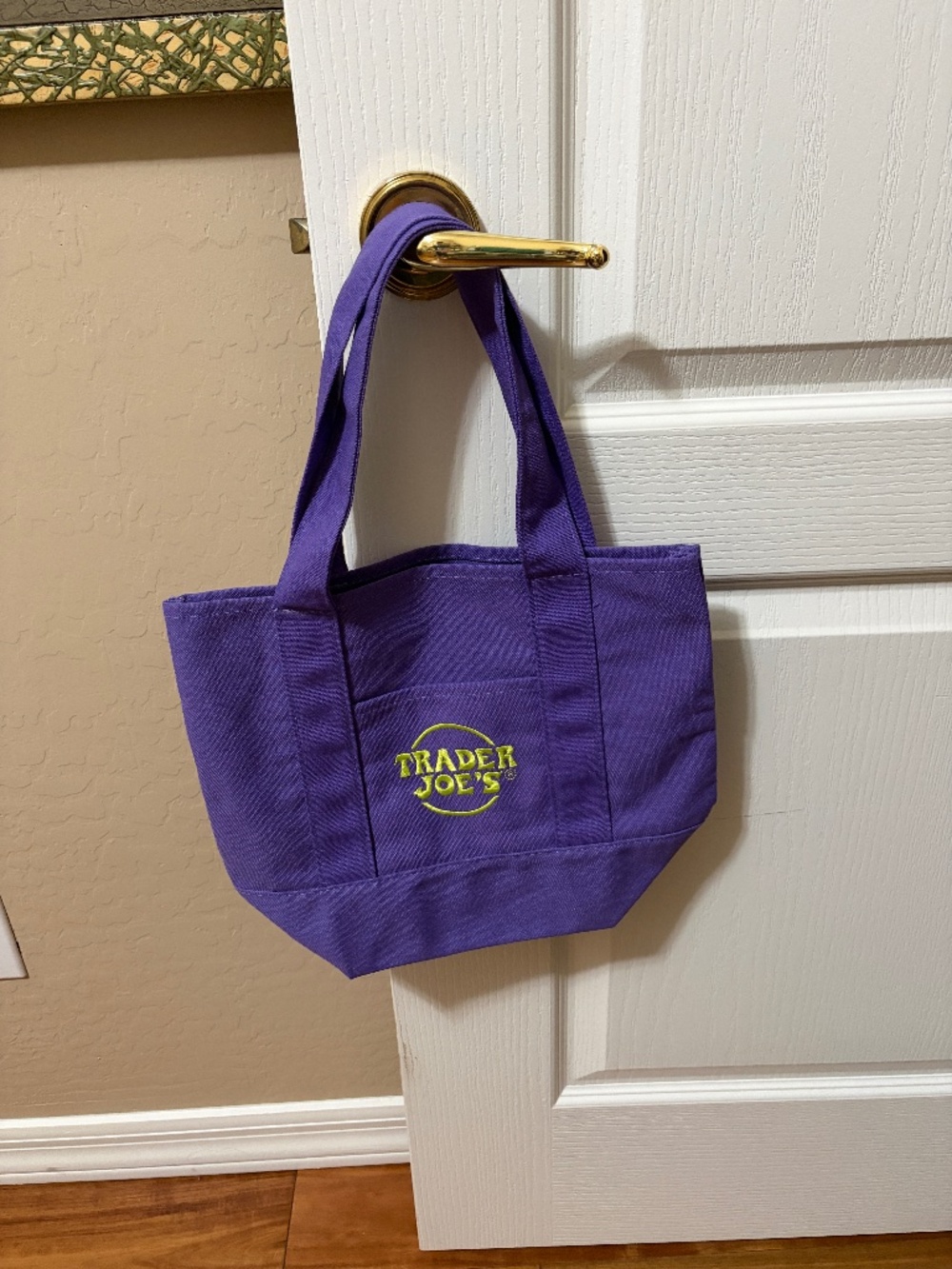 NWOT! Vintage Trader Joe's Purple Halloween Mini Tote